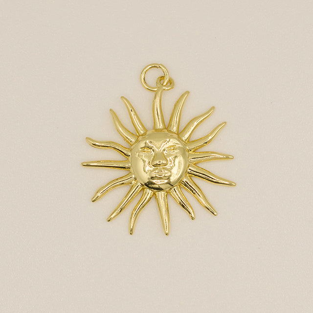 Dije Cara Sol Dorado