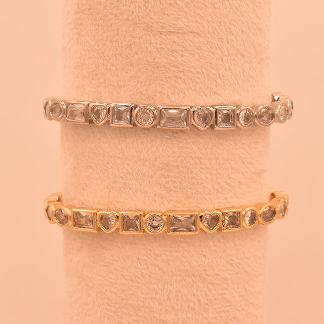 Pulsera Brillo de Formas Geométricas