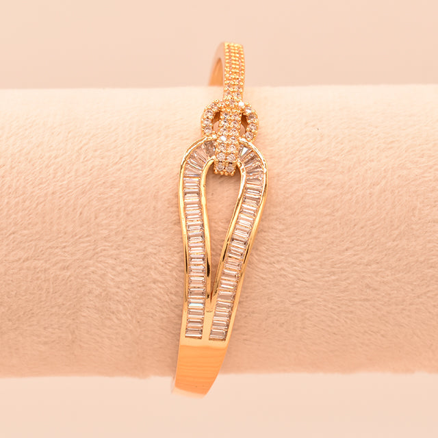 Pulsera Nudo Brillante Dorada