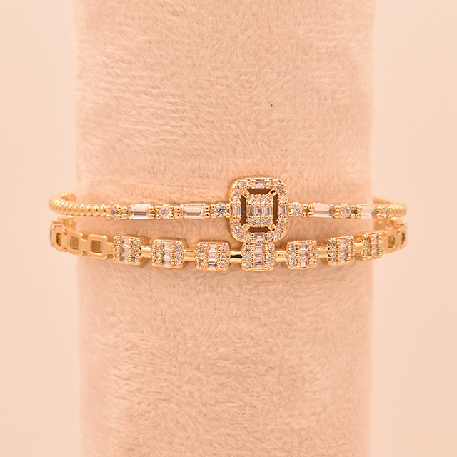 Set de Pulseras Radiantes con Cristales