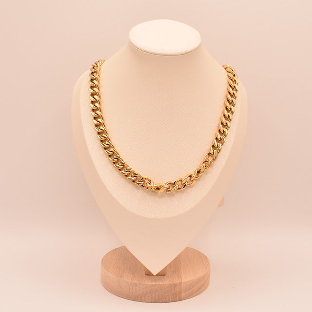 Collar Cadena Eslabones Gruesos | Dorado
