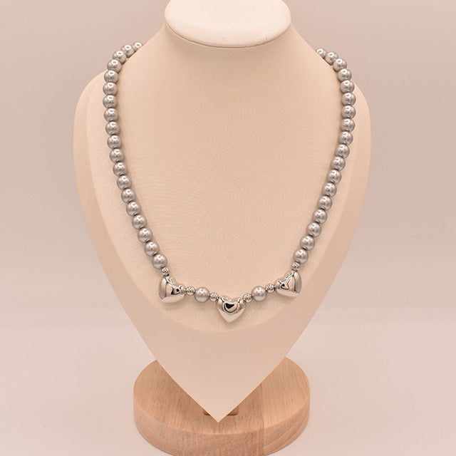 Collar Corazones Brillantes