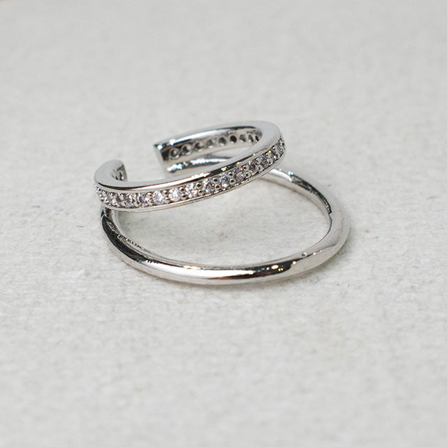 Earcuff Doble Brillo y Minimalismo
