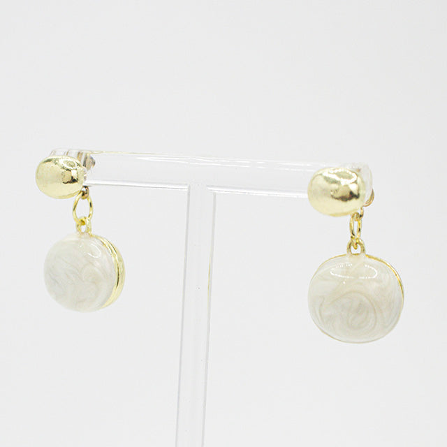 Aretes Elegancia Mármol Dorado