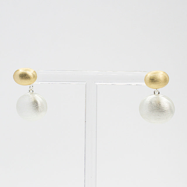 Pendientes Esferas Bicolor Mate