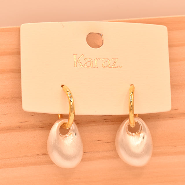 Aretes Gota Mate Dorados