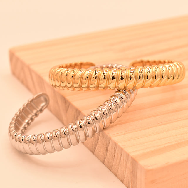 Pulsera Bangle Acanalada