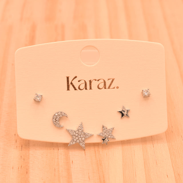 Set de Pendientes Topo Celestial