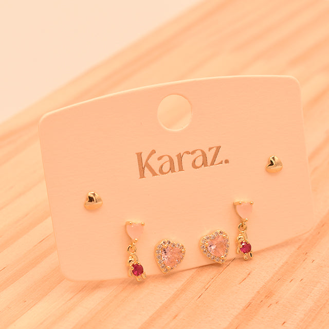 Set de Pendientes TOPO: Corazones y Ositos