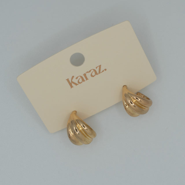 Aretes Mini Croissant Dorados