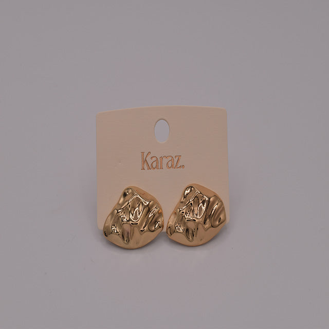 Pendientes Dorados con Textura Irregular