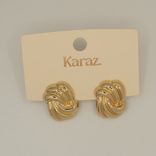 Aretes Nudo Elegante Dorados