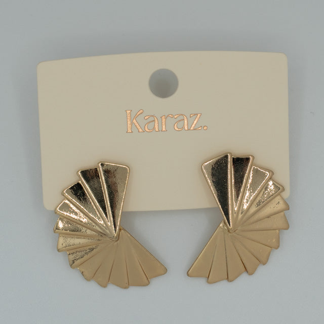 Pendientes Abanico Dorado