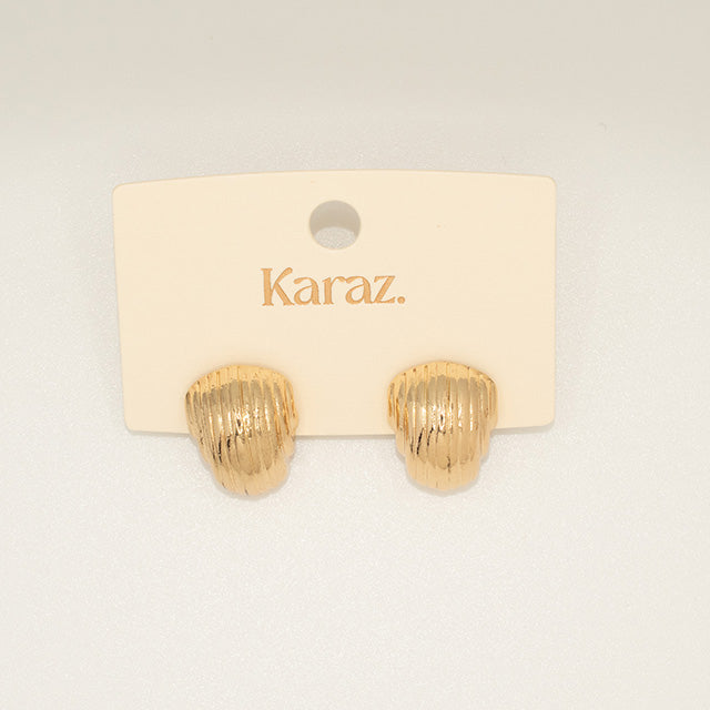 Pendientes Aro Chunky Texturizados Dorados