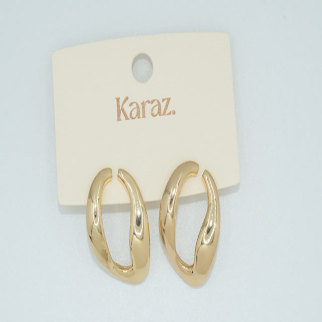 Aretes Dorados Irregulares Karaz