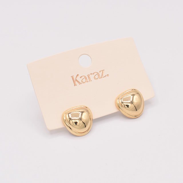 Pendientes Dorados Forma Orgánica