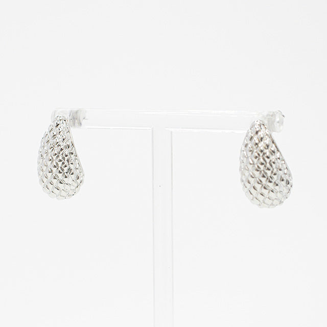 Aretes Dome Texturizados Plata