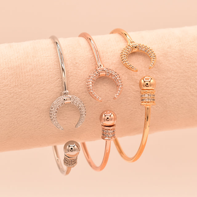 Pulsera Abierta Brillo Celestial