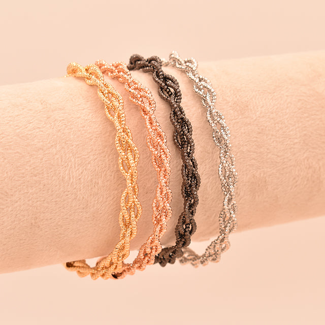 Pulsera Trenza Brillo