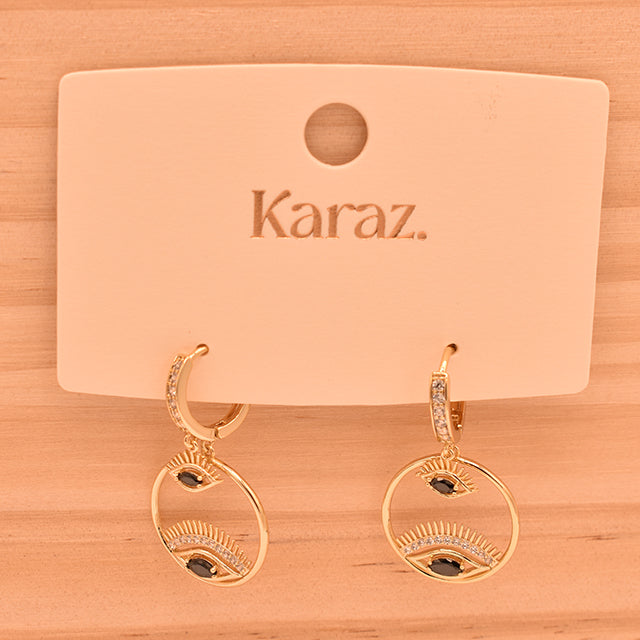 Aretes Ojo Místico Dorado