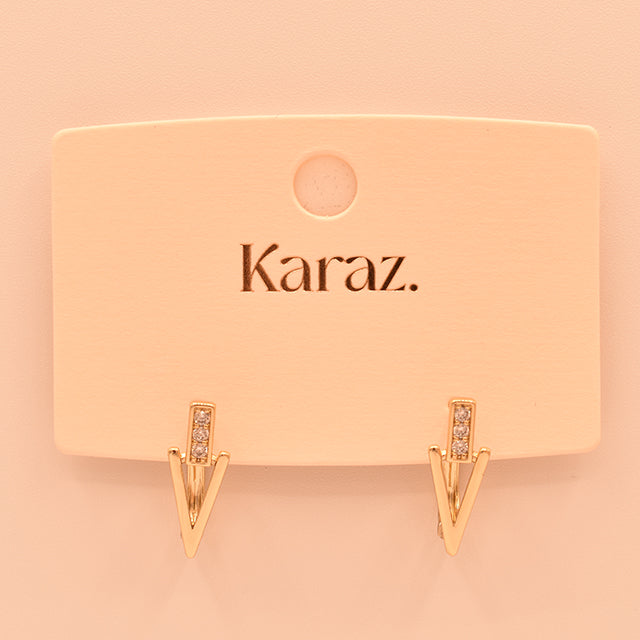 Aretes V Brillantes Karaz