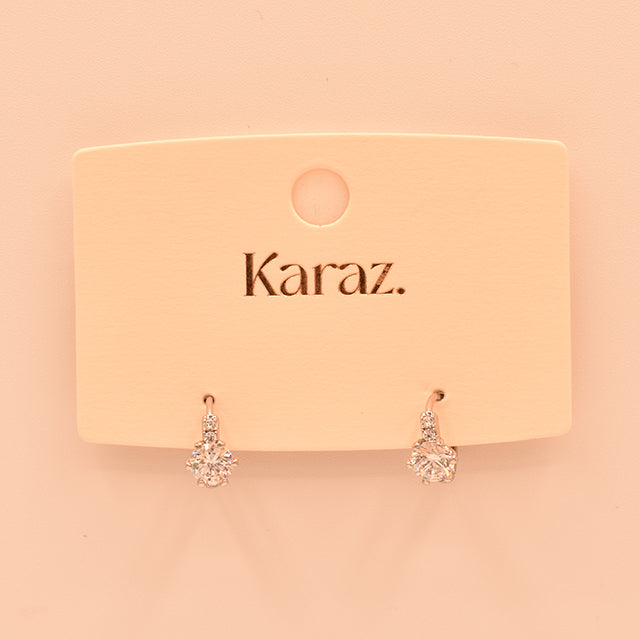 Mini Aros Brillantes con Cristal | Elegancia Sutil