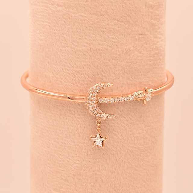 Pulsera Luna y Estrella Brillante