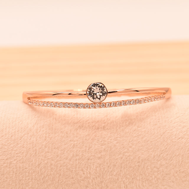 Pulsera Radiante Doble Banda con Cristales
