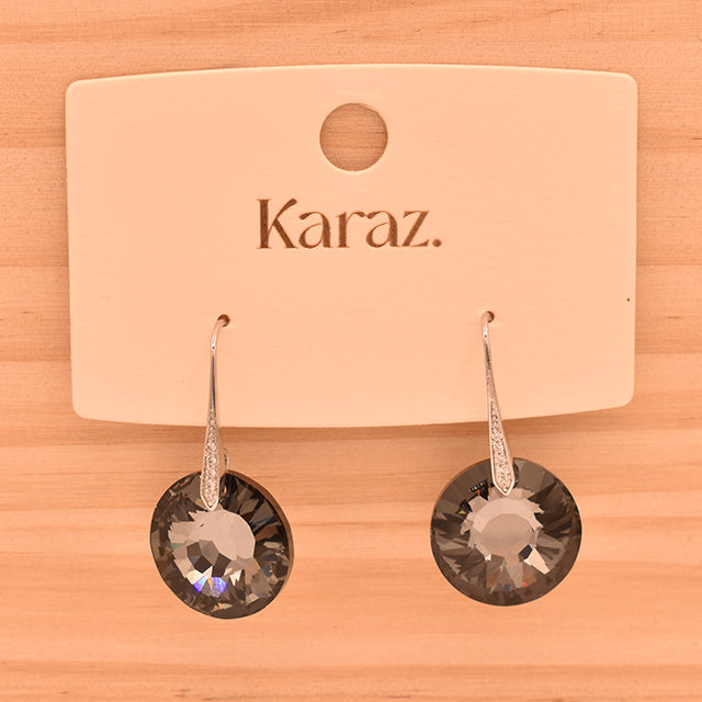 Pendientes Karaz Cristal Ahumado