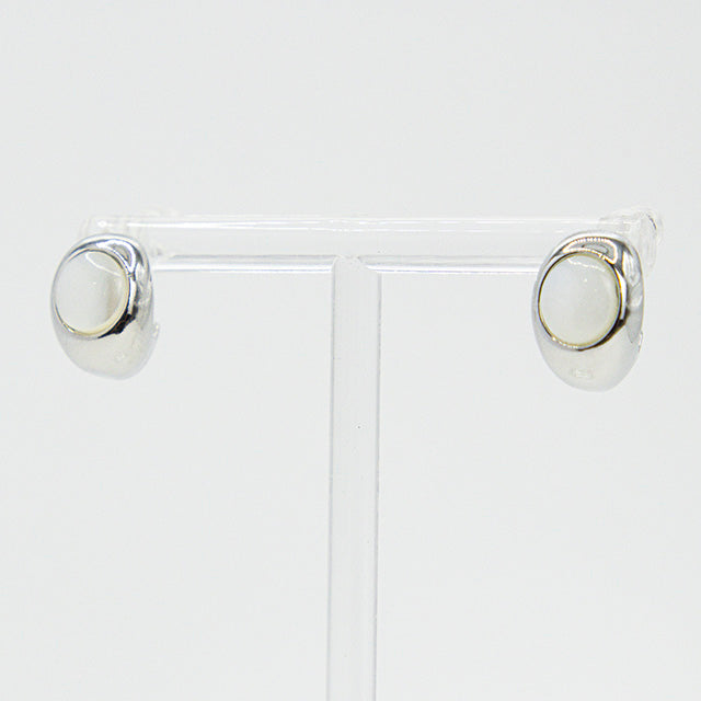 Aretes Plata Minimalistas con Nácar