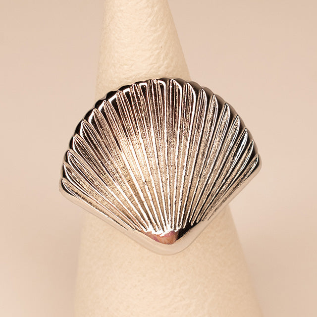 Anillo Concha Marina Plateado