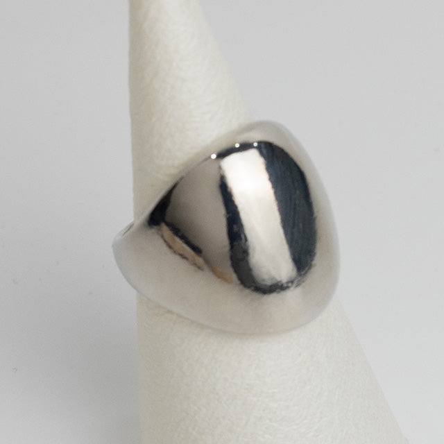 Anillo Plateado Dome Minimalista AN-133