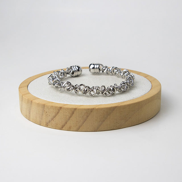 Pulsera Cañita de Espirales Entrelazados PL-23115
