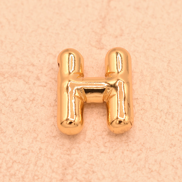 Dije Inicial H Bañado en Oro