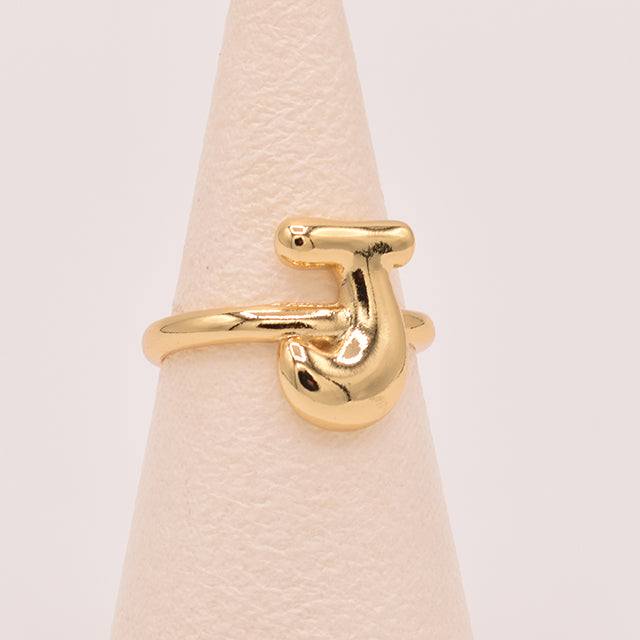 Anillo Inicial J Dorado