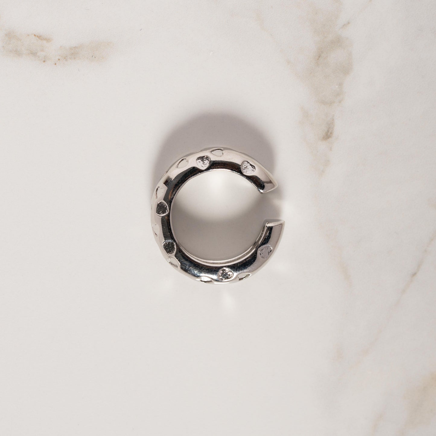 Ear Cuff Texturizado Plata