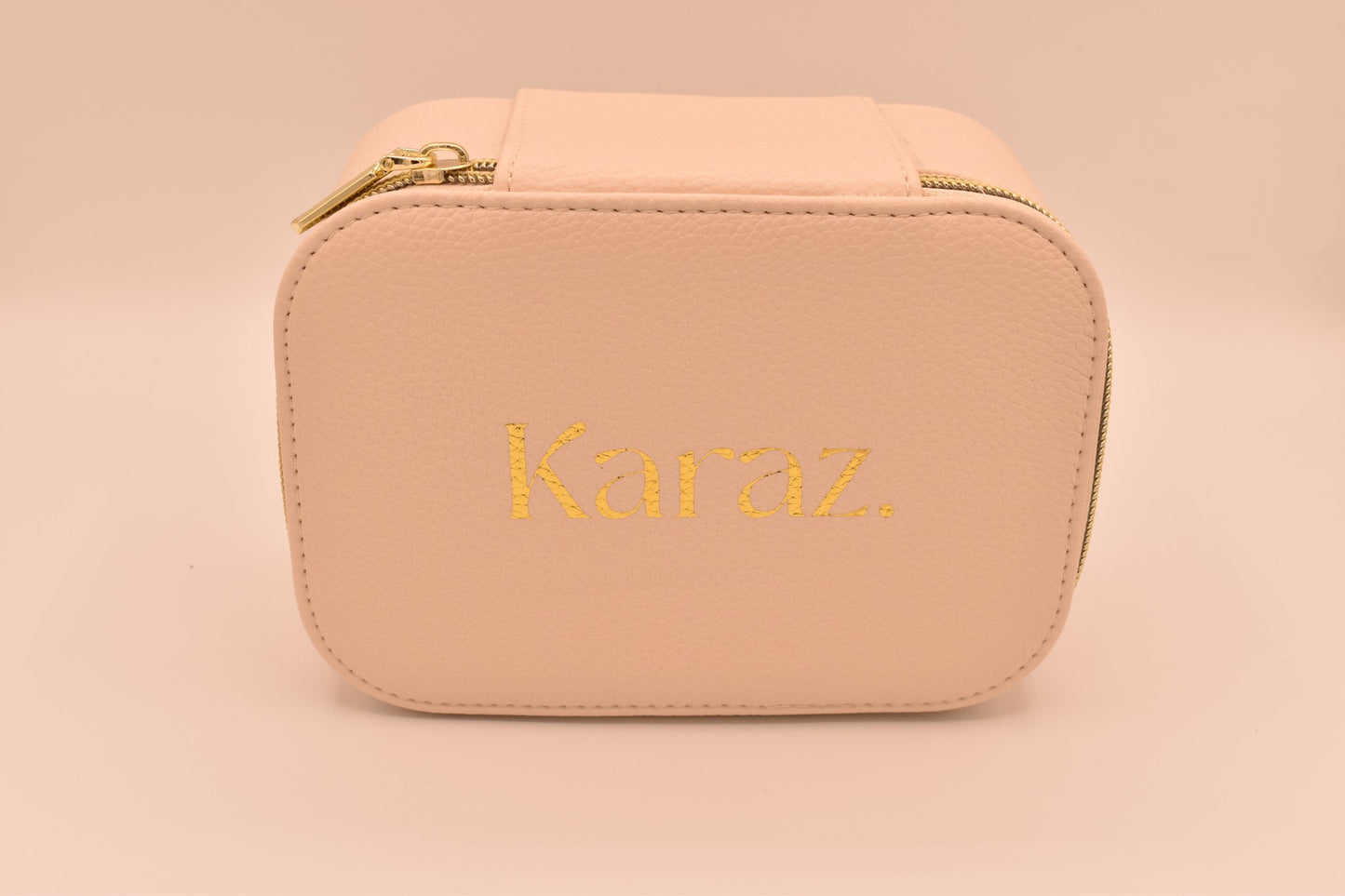 Joyero de Cuerina Rosa Pastel Karaz. | Elegancia y Protección