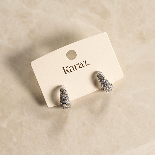 Mini Aros Brillantes de Plata | Karaz