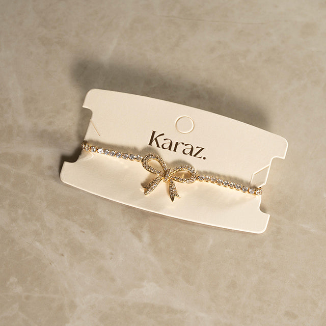 Pulsera Lazo Brillante Karaz