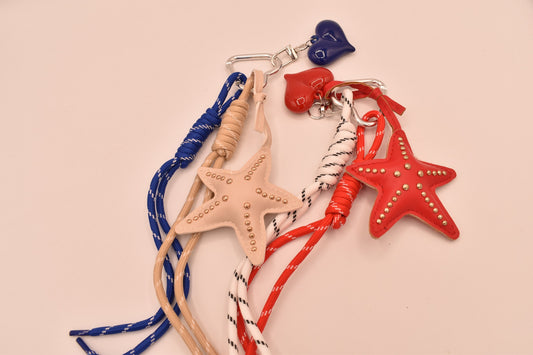 Colgante para Bolso con Estrellas y Corazones Trenzados