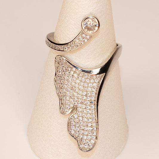 Anillo Chunky con Circones Brillantes