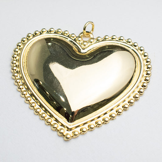 Dije Corazón Chunky Dorado