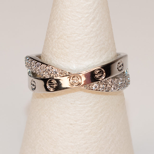 ANILLO LOVE PLATEADO