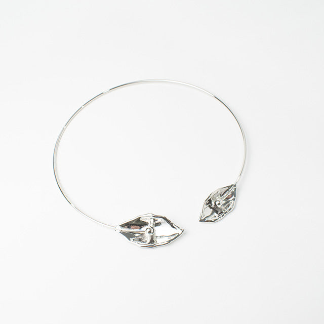 Choker Hoja Plateada