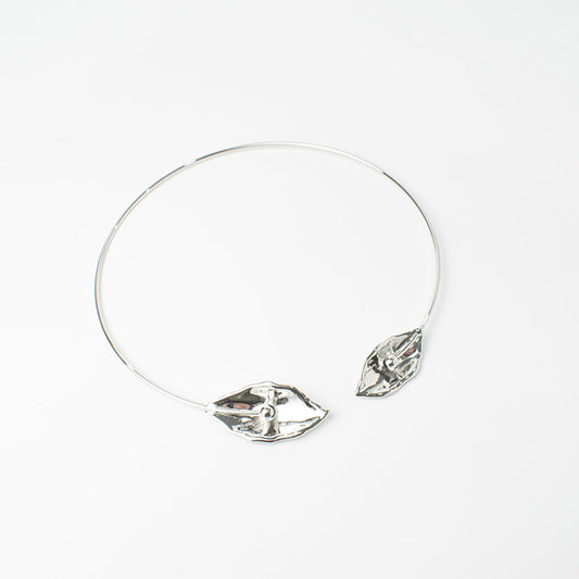 Choker Hoja Plateada