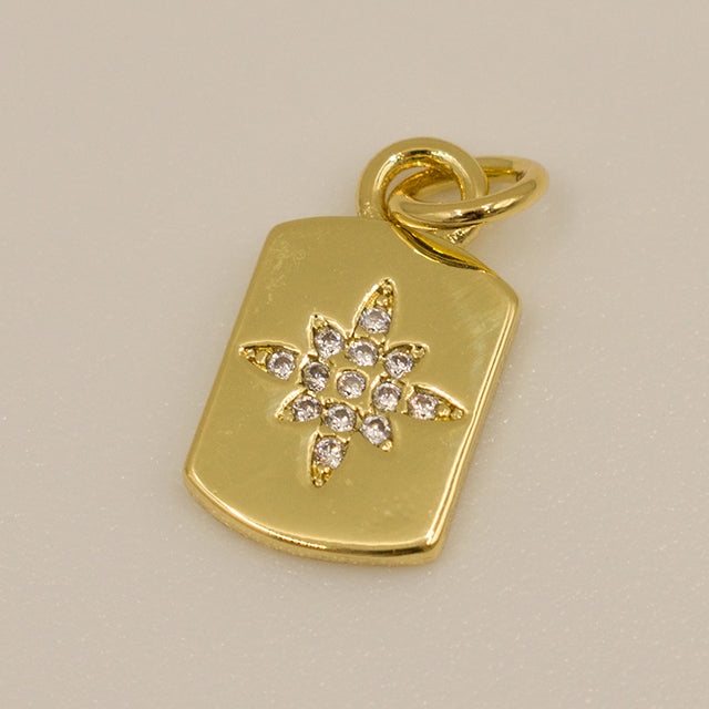 Dije Estrella Brillante Dorado