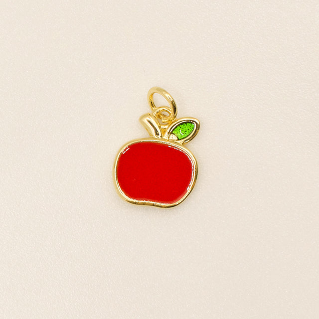 Dije Manzana Roja con Hoja