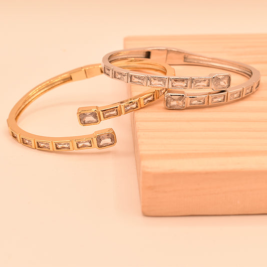 Pulsera Elegance con Cristales Rectangulares