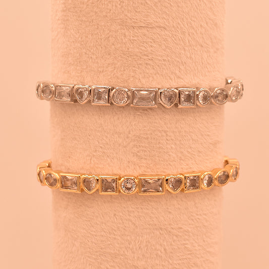 Pulsera Brillo de Formas Geométricas