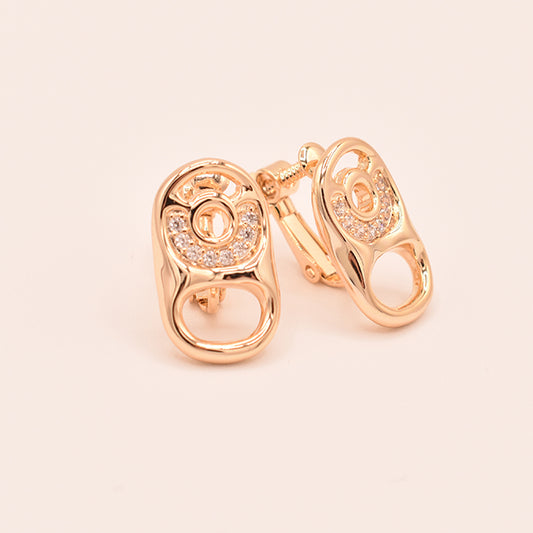 Pendientes Clip-on Anilla Brillante